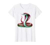 Cobra Serpent Serpent x King Cobra T-Shirt Graphique avec Valeur, Femme, Blanc, XS