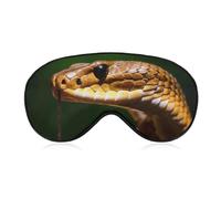 Cobra Snake Masque de sommeil pour homme et femme avec sangle réglable - Doux et respirant - Occultant - Antidérapant - Essentiels de voyage