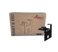 COBRA START & END - Boîte de 30 Clips Départ/Fin + Vis Inox A2 Autoforantes - pour Terrasse rainurée - Compatible lambourde Bois & Aluminium - Embout inclus