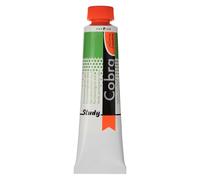 Cobra Study Couleurs à l'huile mélangeables à l'eau - Vert clair permanent 618 - Tube de 40 ml - Pigments de haute qualité - Sans diluants