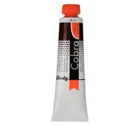 Cobra Study Tube de couleurs à l'huile mélangeable à l'eau 40 ml - Brun Dyck 403 - Semi-Opaque - Haute résistance à la lumière - Sans solvant - Pigments de première qualité