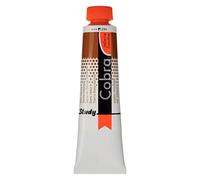 Cobra Study Tube de couleurs à l'huile mélangeable à l'eau - Terre de Sienne naturelle 234-40 ml - Semi-Opaque - Excellente résistance à la lumière