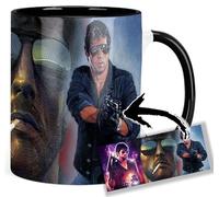 Cobra Sylvester Stallone Tasse Ceramique Intérieure et Poignée Noire Mug