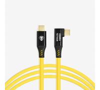 Cobra Tether - Câble USB-C à USB-C 90° 10m Débit 5 Gbit/s Jaune