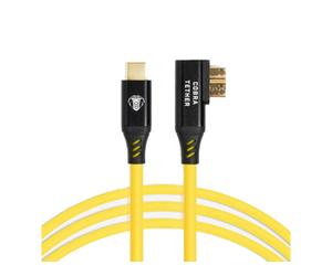 Cobra Tether cordon coudé USB-C vers USB-3 Micro-B 5Gbps 10m - Jaune