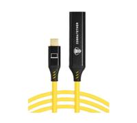 Cobra Tether cordon rallonge USB-C vers USB-C femelle 5Gbps 10m - Jaune