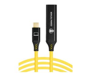 Cobra Tether cordon rallonge USB-C vers USB-C femelle 5Gbps 10m - Jaune