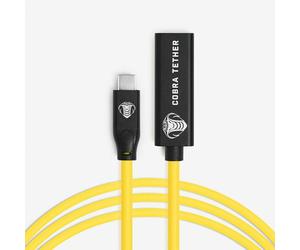 Cobra Tether - Rallonge Câble USB-C à USB-C 10m Jaune