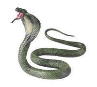 Cobra Toy - Figurine serpent en caoutchouc souple | Figurine serpent solide | Figurines d'animaux cobra effrayantes | Accessoires amusants et difficiles d'Halloween | Figurine humoristique de safari