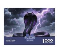 Cobra1000 Pièces Puzzle FamilialAnimaux pour Adultes Jeu D'Intelligence Premium avec Défis Del'art DeLaDécoRation 70x50cm/1000pcs