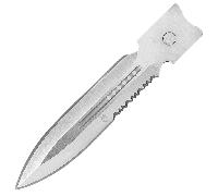 CobraTec Grand CTK-1 Lame Dague 1-Côté Dentelé 09CT002