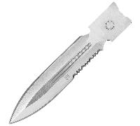 CobraTec Grand FS-3 Lame Dague 1-Côté Dentelé 09CT016