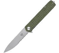 CobraTec Medium Cayden OD Green Drop Serrated 01CT025
