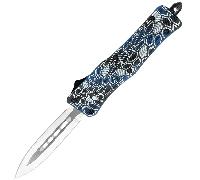 CobraTec Petit CTK-1 Cerakote Bleu Peau de Cobra Dague Non Dentelée 06CT120