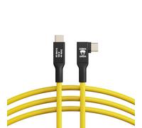 CobraTether Câble USB-C vers USB-C 90°, 5 m, jaune