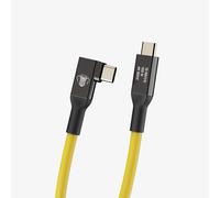 CobraTether Câble USB-C vers USB-C 90°, 5 m, jaune