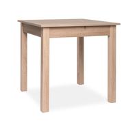 Coburg Table A Manger Extensible De 4 A 6 Personne Classique Décor Chene - L 80-120 X L 80 Cm
