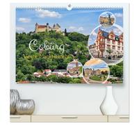 Coburg - Veste, Markt & mehr (hochwertiger Premium Wandkalender 2027 DIN A2 quer), Kunstdruck in Hochglanz: Die Highlights der Residenzstadt Coburg ... in einem außergewöhnlichen Panorama-Format