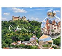 Coburg - Veste, Markt & mehr (Wandkalender 2027 DIN A2 quer), CALVENDO Monatskalender: Die Highlights der Residenzstadt Coburg vom Marktplatz bis zur Veste in einem außergewöhnlichen Panorama-Format