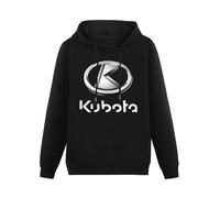CoByda Kubota Tractor Men's Black Hooded Unisex Sweatshirt S