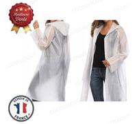 Cobye - Cape de pluie blanche 120 cm - Poncho imperméable léger pour adultes et enfants - pratique Taille unique