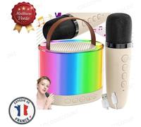 Cobye - Kit Karaoké Portable avec Enceinte Bluetooth RGB - 2 Microphones Sans Fil Haut-Parleur pour Soirée Maison et Enfants