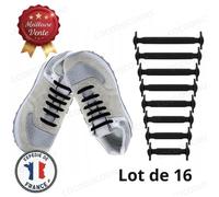 Cobye - Lacets en Silicone Sans Attache 16 Pièces - Lacets Élastiques Sans Nœud pour Chaussures Baskets et Sneakers - Enfant Adulte