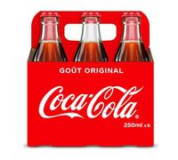 Coca-Cola Boisson Bouteille Verre 6x25cl