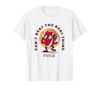 Coca-Cola Cartoon Can't Beat The Real Thing Retro Logo T-Shirt