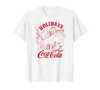 Coca-Cola Christmas Holidays are Coming Vintage Poster T-Shirt