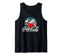 Coca-Cola Christmas Santa Drinking Soda Vintage Portrait Débardeur