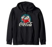 Coca-Cola Christmas Santa Drinking Soda Vintage Portrait Sweat à Capuche