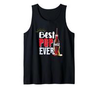 Coca-Cola Classic Best Pop Ever Vintage Big Chest Text Logo Débardeur