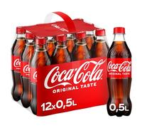 Coca-Cola Classic - Rafraîchissement pur avec goût de coco distinctif dans un design culte élégant - 12 bouteilles jetables de 500 ml