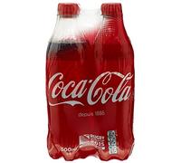 Coca Cola Boisson gazeuse aux extraits végétaux - Les 4 bouteilles de 50cl
