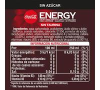Coca Cola Coca-cola energy sans sucres - La canette de 25cl