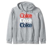 Coca-Cola Coke Americana Logo Text Stack Sweat à Capuche