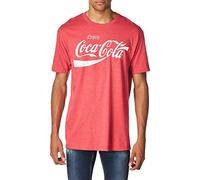 Coca-Cola T-Shirt Classique Coke pour Homme, Rouge HTR, XL