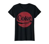 Coca-Cola Coke Enjoy Distressed Logo T-Shirt, Femme, Noir, XS