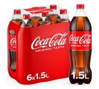 COCA-COLA Cola Original, pack standard - 6 x 1,5 L