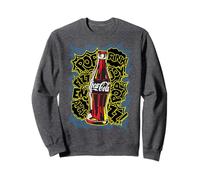 Coca-Cola Dark Comic Pop Fizz Ahhh Bottle Graphic Sweatshirt Sweatshirt