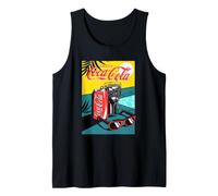 Coca-Cola Enjoy Coke by The Pool Big Chest Retro Poster Débardeur