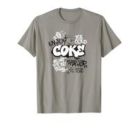 Coca-Cola Enjoy Ice Cold Coke Retro Graffiti Mural T-Shirt