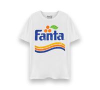 Coca Cola Fanta Blanc Distressed Logo T-shirt à manches courtes Unisexe Adulte