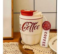 Coca Cola Haute Beauté Mâle Et Femelle Étudiant Voiture Tasse D'eau Cadeau Tasse Tasse À Café 304 Tasse Isolée En Acier Inoxydable - Type White-260ml