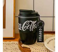 Coca Cola Haute Beauté Mâle Et Femelle Étudiant Voiture Tasse D'eau Cadeau Tasse Tasse À Café 304 Tasse Isolée En Acier Inoxydable - Type Black-260ml
