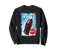 Coca-Cola Ice Cold Classic Bottle Cracked Graphic Sweatshirt Sweatshirt