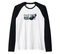 Coca-Cola It's The Real Thing Classic Retro Logo Manche Raglan