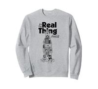 Coca-Cola It's The Real Thing Speaker Bottle Logo Sweatshirt