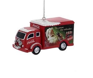 Coca-Cola Kurt Adler Camion avec Couronne argentée Décoration de Noël par Kurt Adler